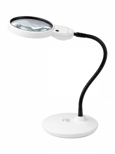 Лупа настольная с подсветкой на гибкой ноге Орбита INL86